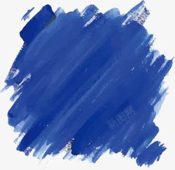 蓝色水彩笔蓝色水彩笔刷高清图片