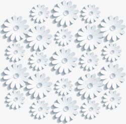 淡雅灰色欧式墙纸纹理立体花卉矢量图高清图片
