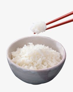 自产大米米饭素材