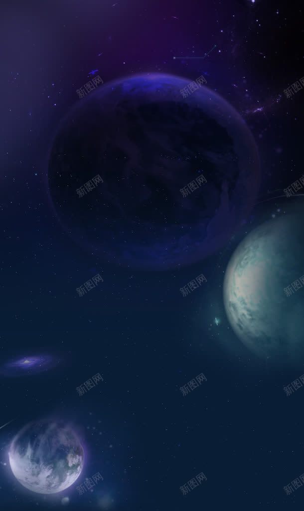 星球背景png免抠素材_新图网 https://ixintu.com 天空 星球 星空 梦幻 蓝色