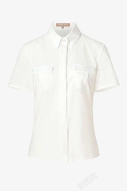 白色时尚简约流行衬衫素材