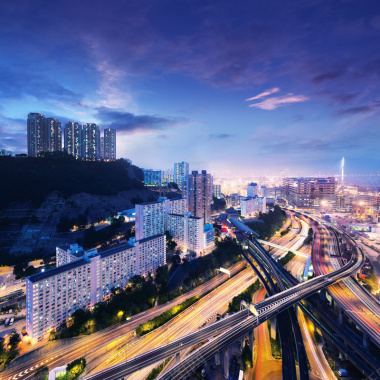 香港印象香港金融城市发展背景摄影图片