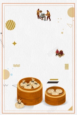 苏州美食传统经典小吃小笼包餐饮美食高清图片