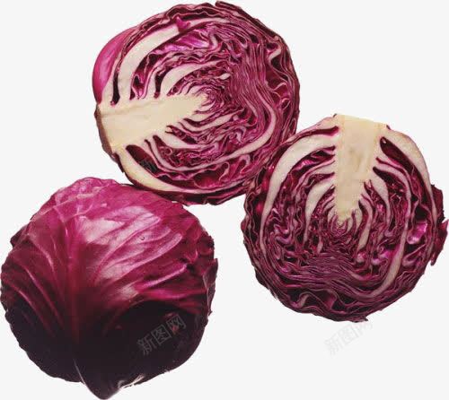 紫色橄榄png免抠素材_新图网 https://ixintu.com 创意蔬菜 紫甘蓝 食材 食物