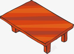 红色复古红木桌红色桌子高清图片