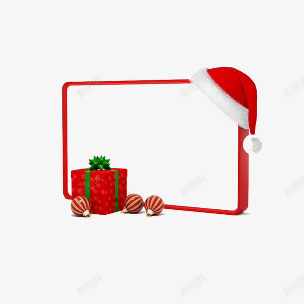 圣诞圣诞节边框3png免抠素材_新图网 https://ixintu.com 圣诞节 圣诞节框子 礼物盒 素材 边框