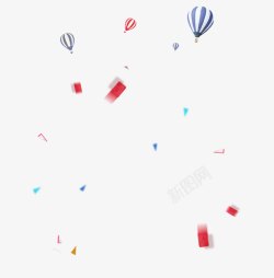 漂浮气球漂浮红包素材