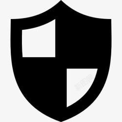 中世纪盾牌安全防护图标高清图片