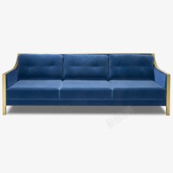 家具创意蓝色沙发素材