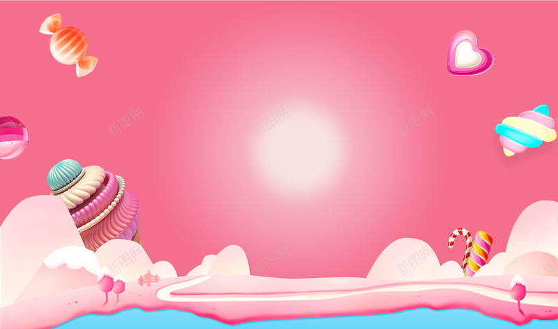 卡通母婴用品海报背景模板jpg设计背景_新图网 https://ixintu.com 卡通 可爱 母婴用品 海报背景 海报背景模板 甜品店 童装店铺 粉色 糖果