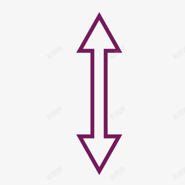 手绘紫色双向箭头图标png_新图网 https://ixintu.com 双向 手绘 手绘紫色双向箭头 手绘紫色双向箭头PNG 箭头 紫色 紫色鼠标 进出箭头