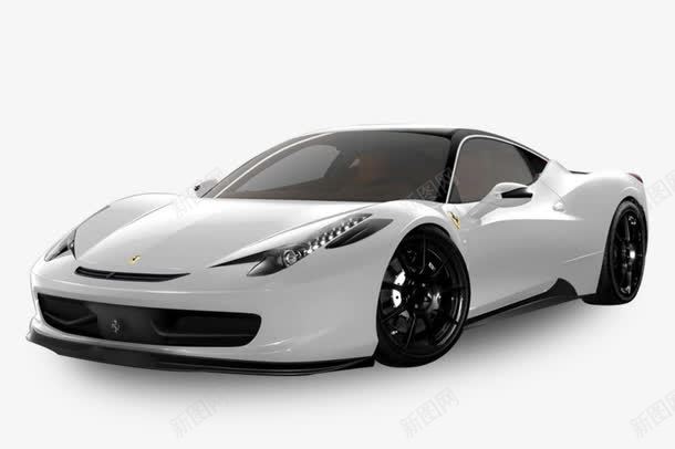 白色法拉利png免抠素材_新图网 https://ixintu.com Ferrari 产品实物 小车 赛车 跑车