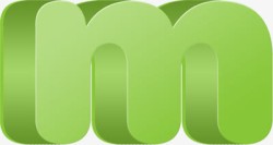 绿色立体字母M装饰素材