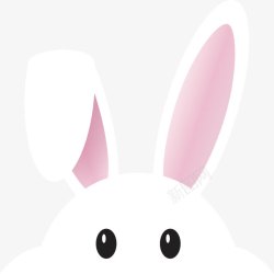 竖耳朵的兔子小兔子高清图片
