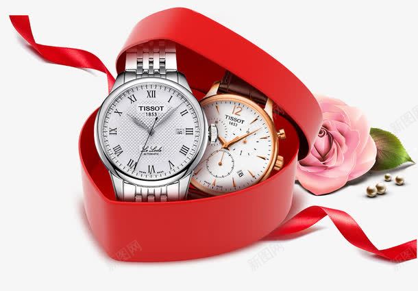 红色爱心礼盒手表装饰图案png免抠素材_新图网 https://ixintu.com 免抠PNG 彩带 手表 爱心 礼盒 红色 花朵 装饰图案