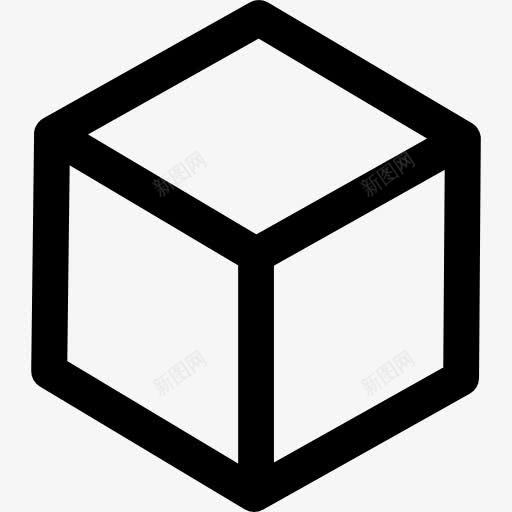 立方体图标png_新图网 https://ixintu.com 3d 几何 广场 形状 界面 立方体