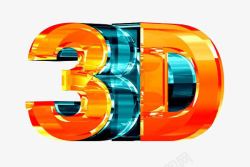 高清电影3D立体字图标高清图片