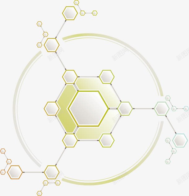 创意分子结构矢量图ai免抠素材_新图网 https://ixintu.com 分子结构 创意分子 化学元素 化学结构 矢量化学 矢量图