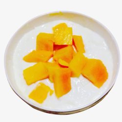 芒果牛奶背景芒果酸奶甜品高清图片