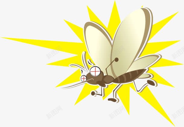 灭蚊卡通图标png_新图网 https://ixintu.com 卡通手绘 宣传 广告 装饰 驱蚊图标 驱蚊手环