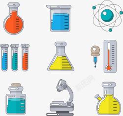 化学实验仪器9款创意化学研究元素高清图片