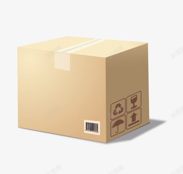 物流运输箱子png_新图网 https://ixintu.com 包装箱 物流包装 物流箱子 运输箱