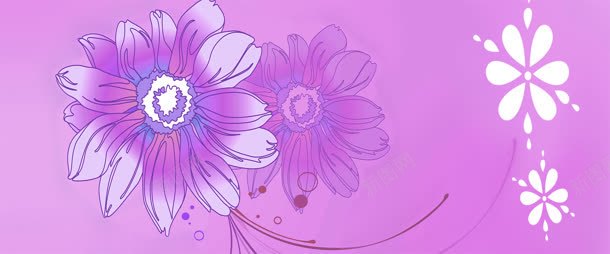 紫色花纹背景背景