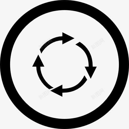 箭头循环符号一圈图标png_新图网 https://ixintu.com metrize 圆 圆圈 按钮 箭头 象征 骑自行车