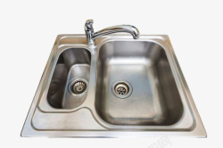 家居洗手盆大小水槽不锈钢洗手台高清图片