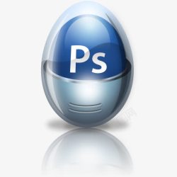 adobephotoshopAdobePhotoshop鸡蛋有光泽的图标高清图片