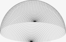 网络凸轮线图标几何图形半球形创意抽象线条图标高清图片