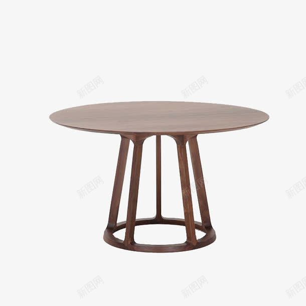 日韩风格家具餐桌png免抠素材_新图网 https://ixintu.com 五腿支架 实木制作 简约设计 餐桌桌面