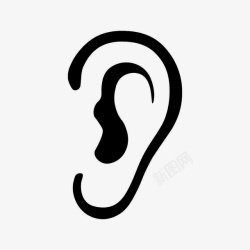 耳朵图标简约耳朵图标高清图片