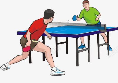 双人乒乓球png免抠素材_新图网 https://ixintu.com 对打 桌子 速度