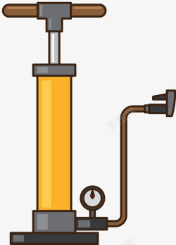 矢量打气筒描边卡通打气筒高清图片