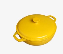明黄色的汤锅底部特写明黄色的汤锅高清图片