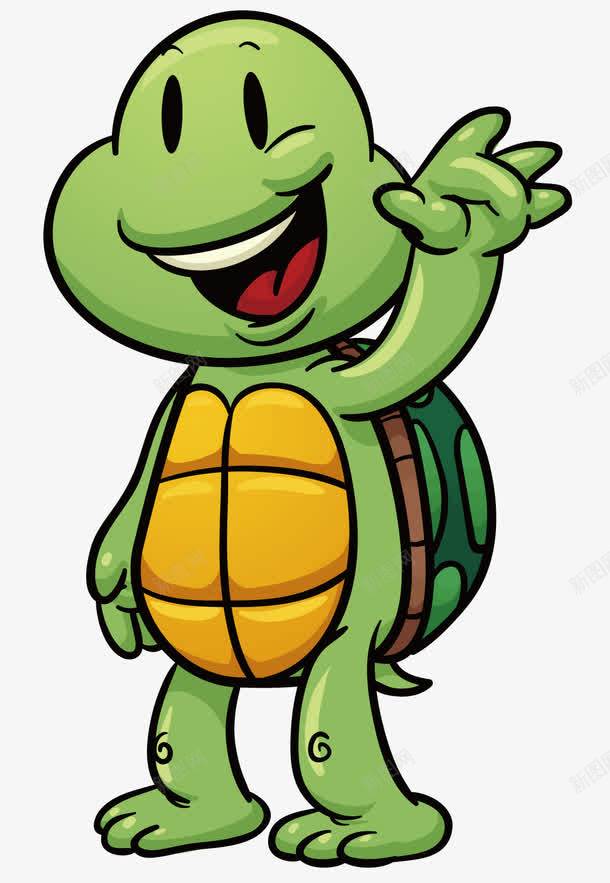 绿色的小龟png免抠素材_新图网 https://ixintu.com 乌龟 卡通 卡通小动物 卡通龟 小乌龟 绿色的龟