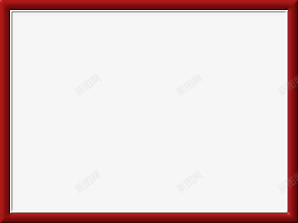 红色相框png免抠素材_新图网 https://ixintu.com 木框 深色木框 相框 红色木框