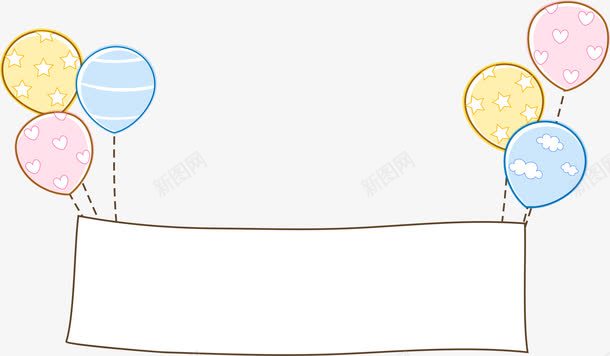 气球边框png免抠素材_新图网 https://ixintu.com AI 儿童 动漫边框 卡通 卡通气球边框免抠 卡通气球边框免抠png 卡通气球边框免抠素材 手绘 气球 玩具 线条 边框