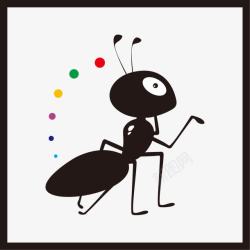 小蚂蚁卡通可爱卡通小蚂蚁高清图片