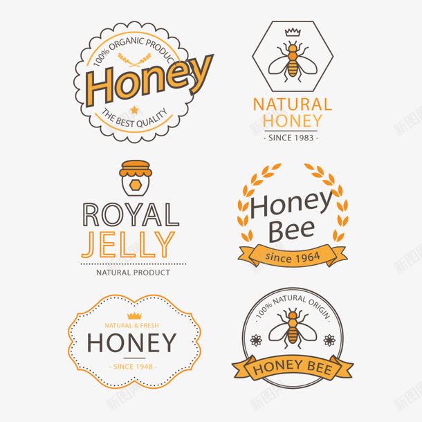 蜂蜜LOGO图标png_新图网 https://ixintu.com 商标 牌子 蜂蜜logo 蜜蜂