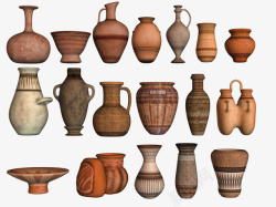 各类陶器陶罐瓷器素材