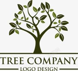 大树logo绿树名片装饰图案高清图片