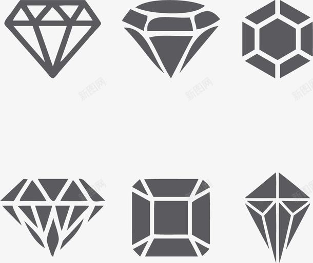 菱形钻石png免抠素材_新图网 https://ixintu.com 宝石 晶莹的钻石 菱形 透明钻石 钻石 钻石堆