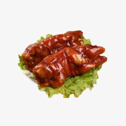 美食煲仔饭产品实物健康美味红烧猪蹄高清图片