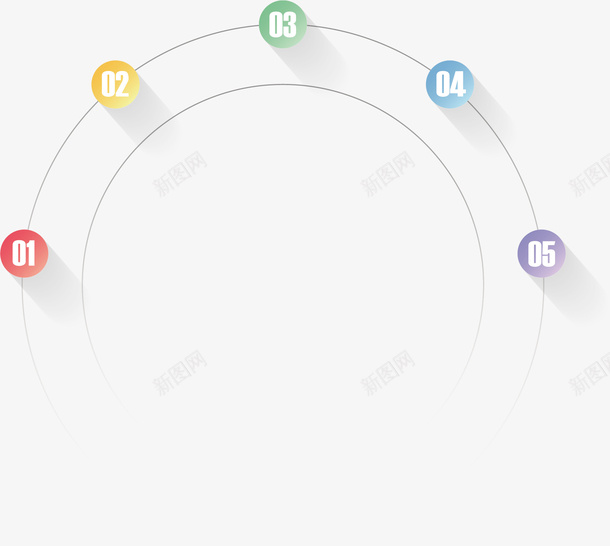 PPT元素矢量图ai免抠素材_新图网 https://ixintu.com PPT元素 圆环 实用 数字信息 矢量图