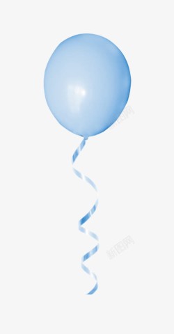 轻巧蓝色气球高清图片