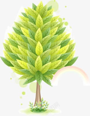 绘画绿树展板png免抠素材_新图网 https://ixintu.com 展板 绘画 绿树 设计