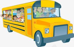 满载的巴士满载的校车高清图片