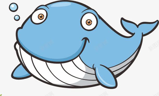 卡通鲸鱼矢量图ai免抠素材_新图网 https://ixintu.com AI 卡通 可爱 夏天 手绘 海 海产品 海洋 线条 蓝色 鱼 鲸鱼 矢量图